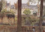 On the Boulevards-Dinan-Brittany (mk46) William Frederick Yeames,RA